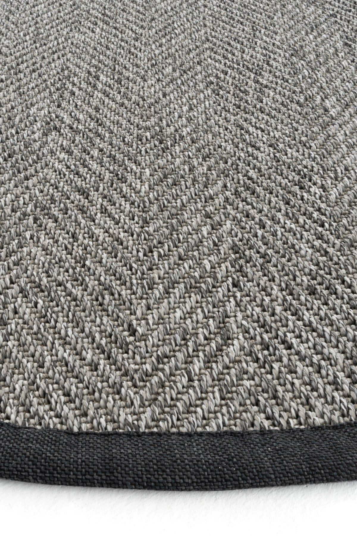 Sisalart Berlin Keten Bordür Yuvarlak Sisal Halı - Sisal Halı