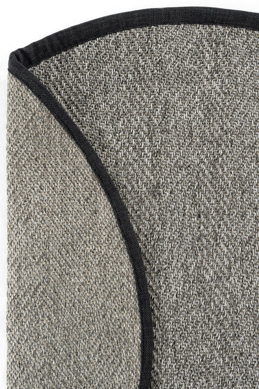 Sisalart Berlin Keten Bordür Yuvarlak Sisal Halı - Sisal Halı