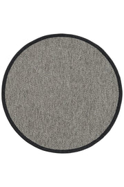Sisalart Berlin Keten Bordür Yuvarlak Sisal Halı - Sisal Halı