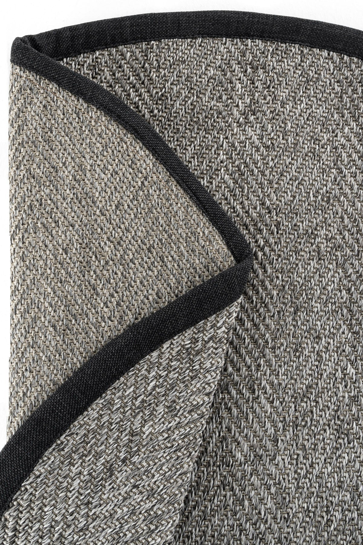 Sisalart Berlin Keten Bordür Yuvarlak Sisal Halı - Sisal Halı