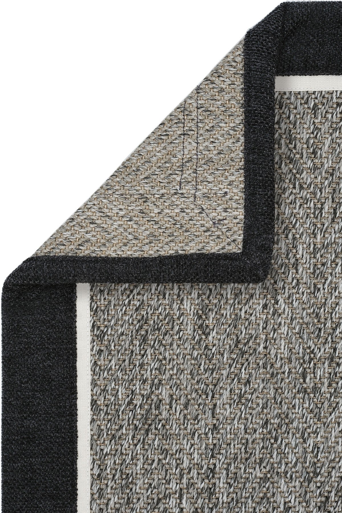 Sisalart Berlin Keten Napoli Çift Bordür Sisal Halı - Sisal Halı