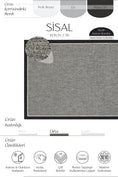 Resmi Galeri görüntüleyiciye yükleyin, Sisalart Berlin Keten Napoli Çift Bordür Sisal Halı - Sisal Halı
