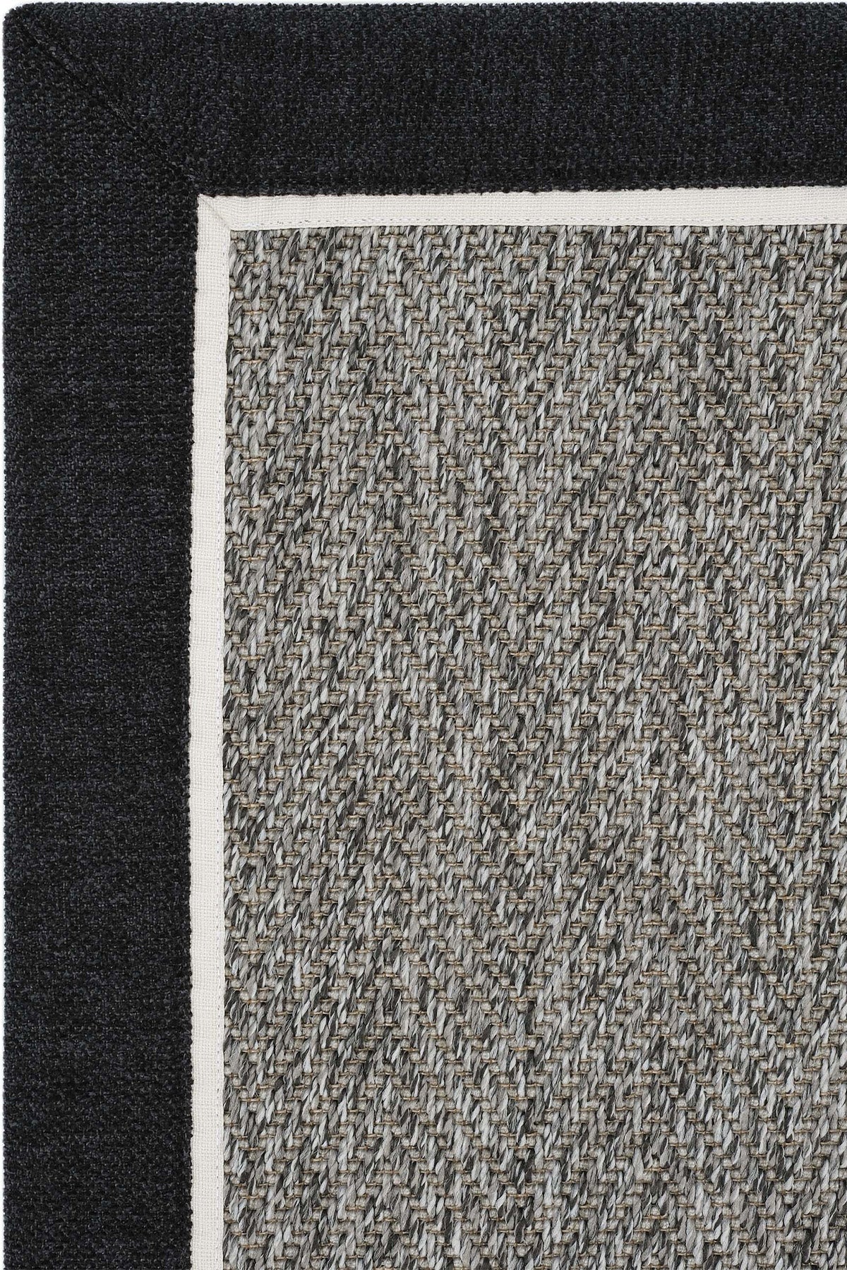 Sisalart Berlin Keten Napoli Çift Bordür Sisal Halı - Sisal Halı