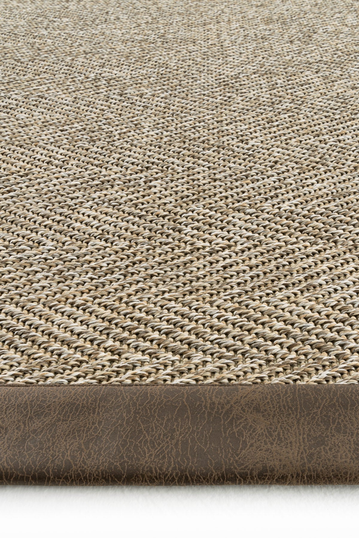 Sisalart Boston Deri Medusa Bordür Sisal Halı - Sisal Halı