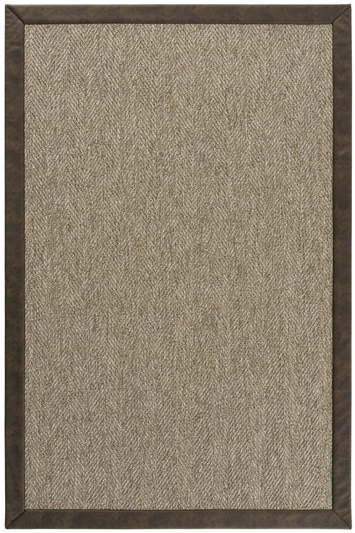 Sisalart Boston Deri Medusa Bordür Sisal Halı - Sisal Halı