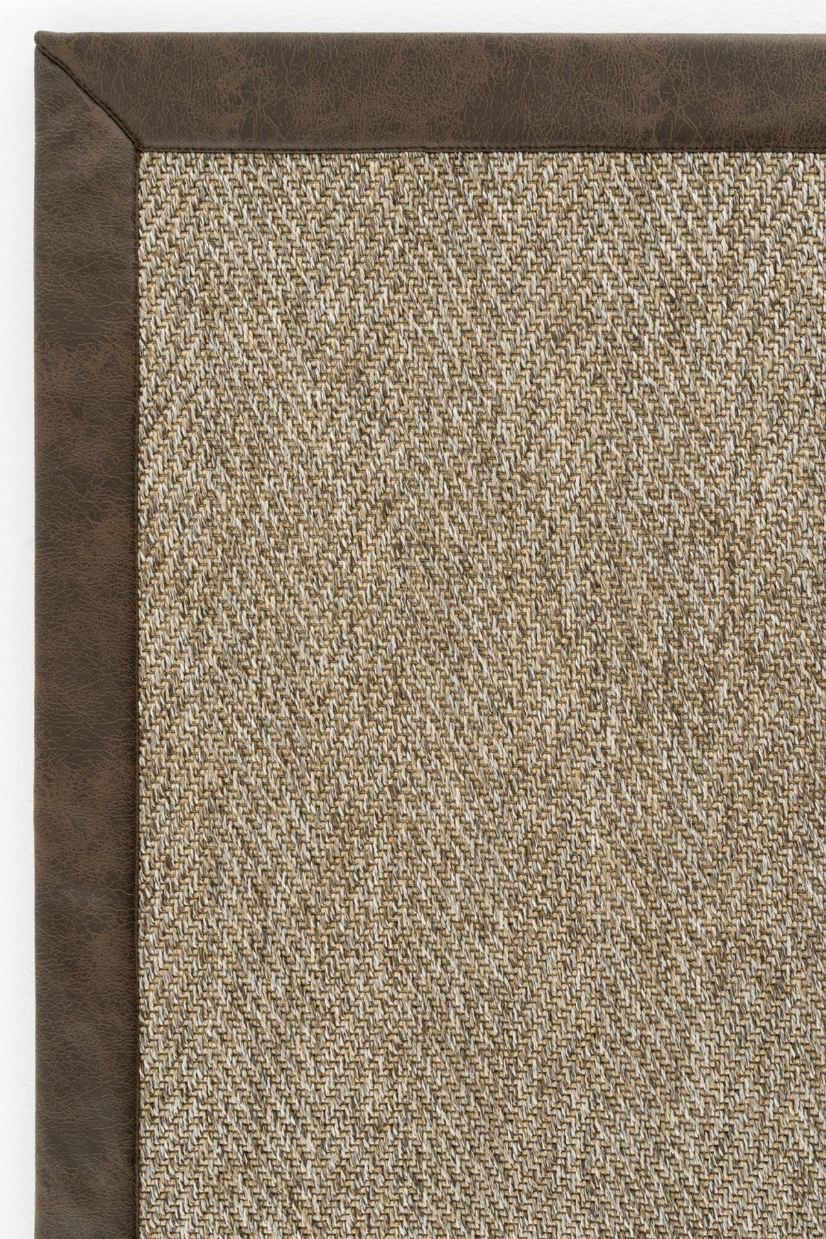 Sisalart Boston Deri Medusa Bordür Sisal Halı - Sisal Halı