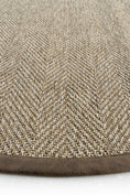 Resmi Galeri görüntüleyiciye yükleyin, Sisalart Boston Deri Medusa Bordür Yuvarlak Sisal Halı - Sisal Halı
