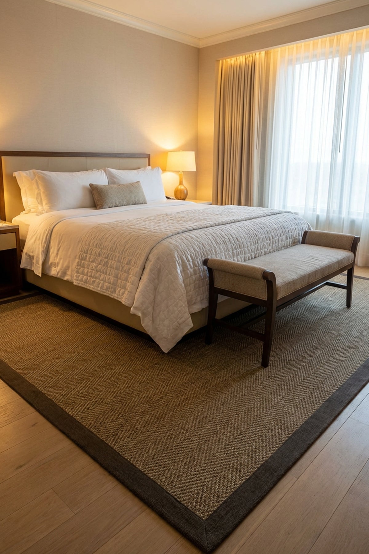 Sisalart Boston Keten Monterey Bordür Sisal Halı - Sisal Halı