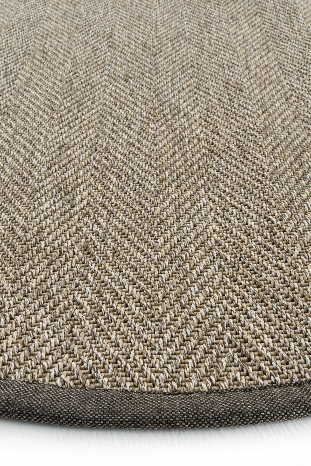 Sisalart Boston Keten Monterey Bordür Yuvarlak Sisal Halı - Sisal Halı