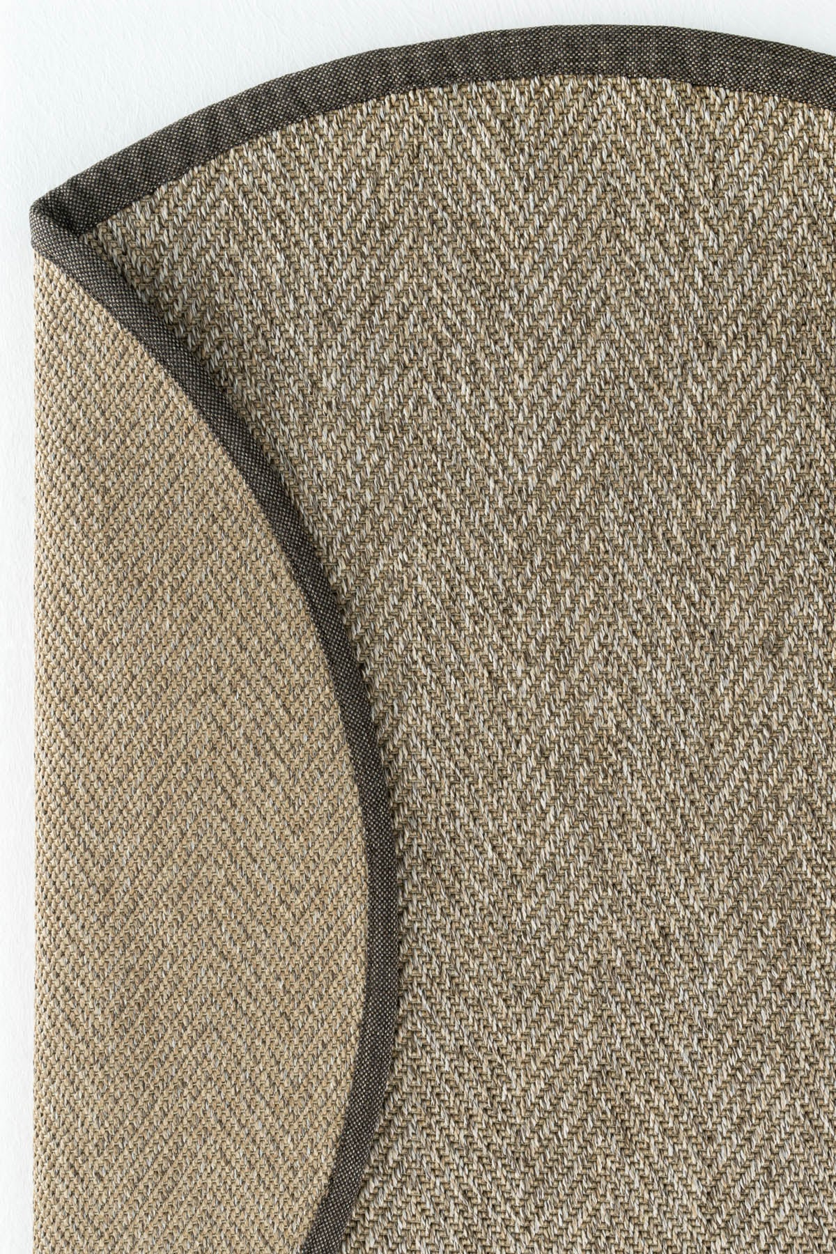 Sisalart Boston Keten Monterey Bordür Yuvarlak Sisal Halı - Sisal Halı