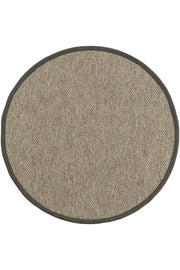 Sisalart Boston Keten Monterey Bordür Yuvarlak Sisal Halı - Sisal Halı