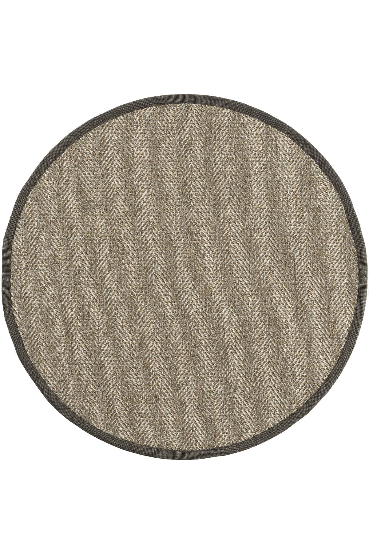 Sisalart Boston Keten Monterey Bordür Yuvarlak Sisal Halı - Sisal Halı