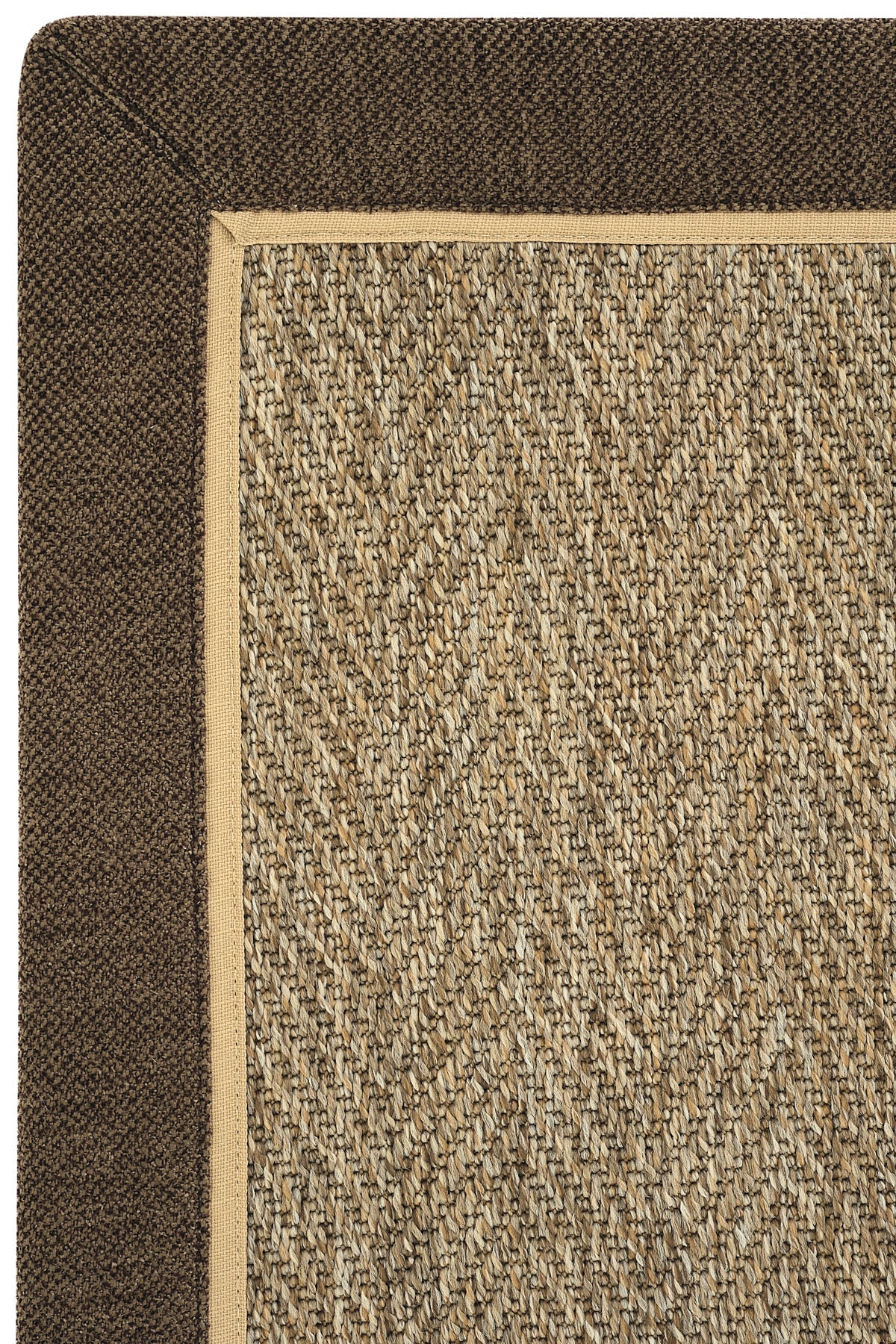 Sisalart Boston Keten Napoli Çift Bordür Sisal Halı - Sisal Halı