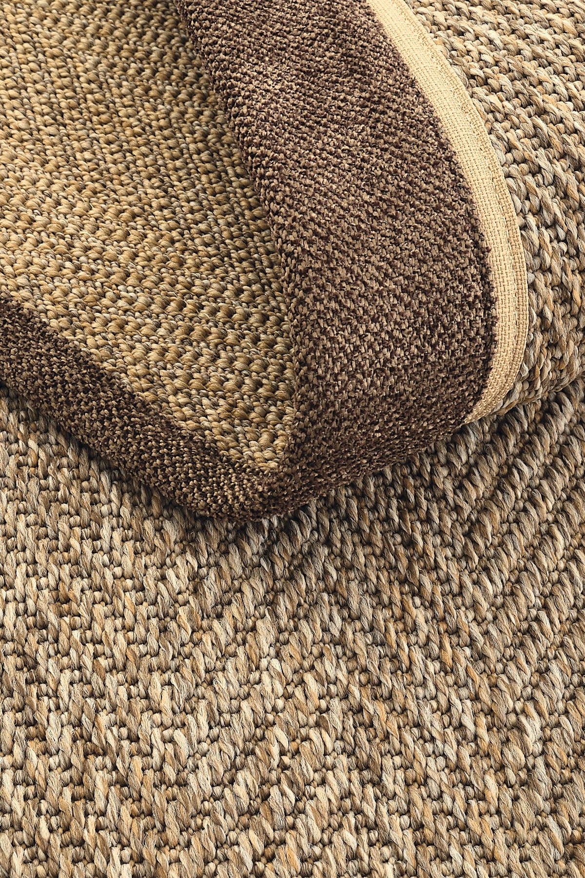 Sisalart Boston Keten Napoli Çift Bordür Sisal Halı - Sisal Halı