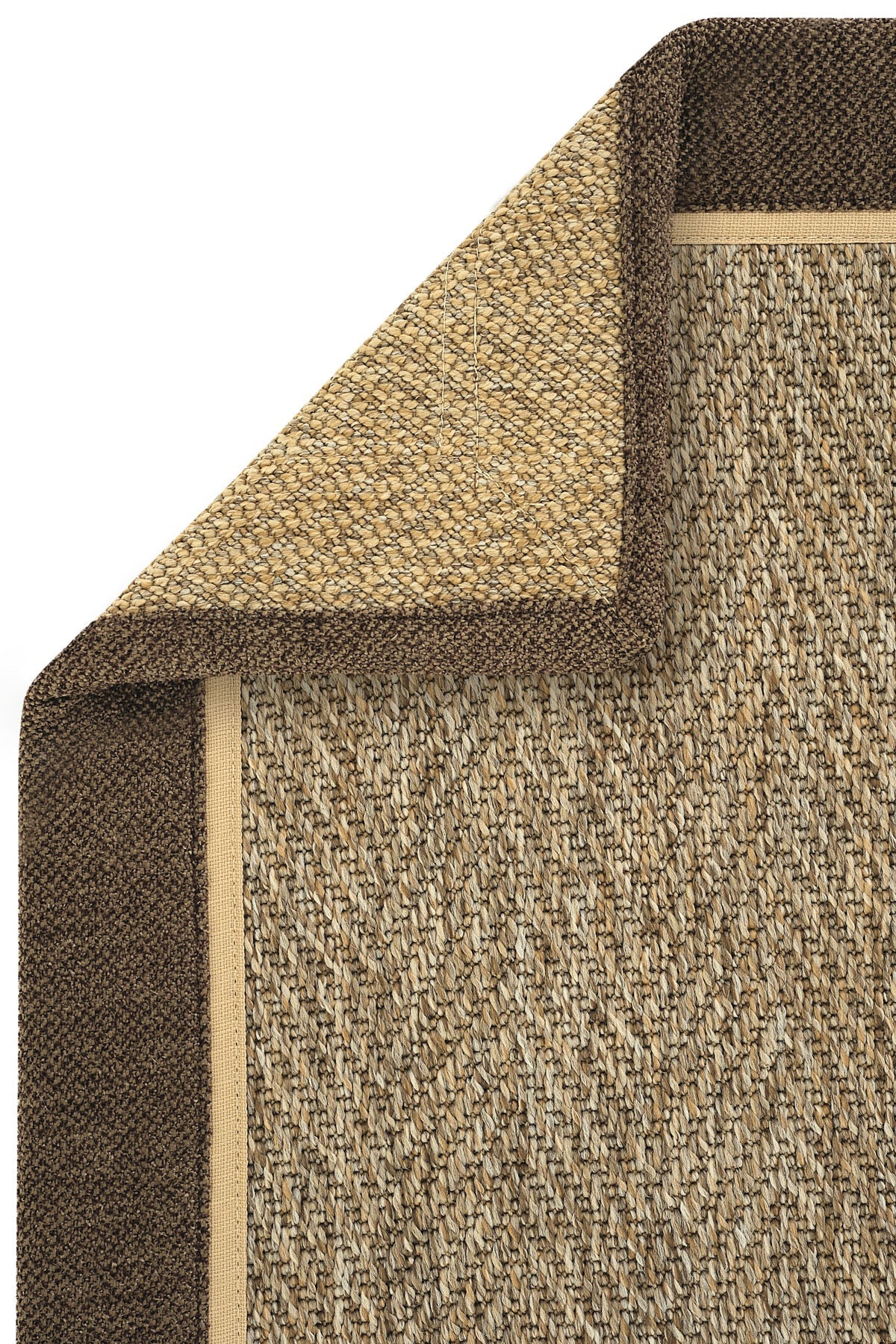 Sisalart Boston Keten Napoli Çift Bordür Sisal Halı - Sisal Halı