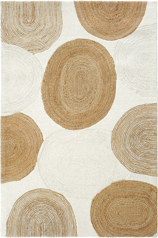 Sisalart Elegance 902 Natural Beyaz El Dokuma Yün Halı - Sisal Halı