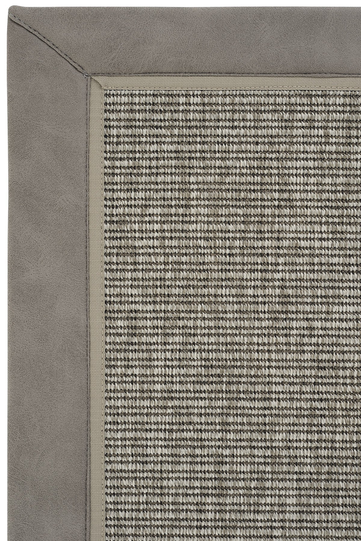 Sisalart Leon Deri Casa Çift Bordür Sisal Halı - Sisal Halı