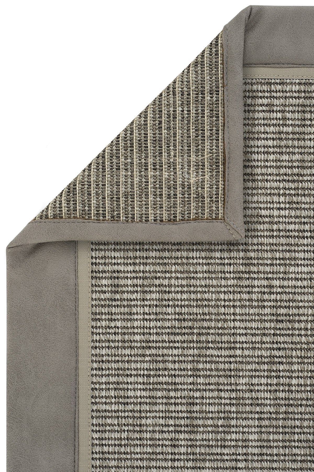 Sisalart Leon Deri Casa Çift Bordür Sisal Halı - Sisal Halı