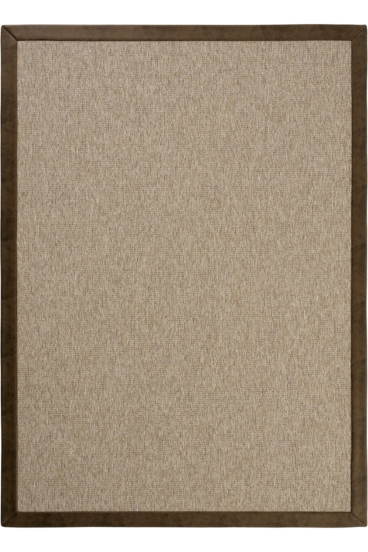 Sisalart Lizbon Deri Medusa Bordür Sisal Halı - Sisal Halı