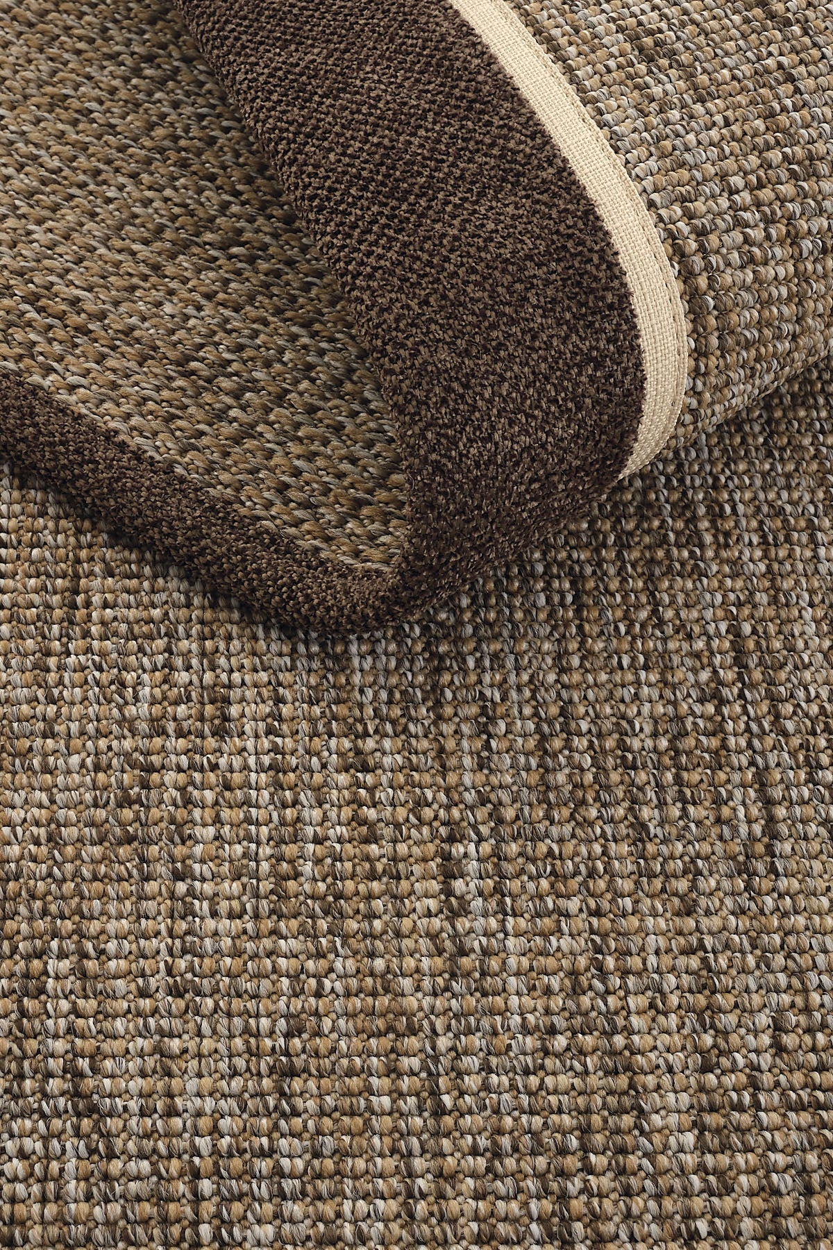 Sisalart Lizbon Keten Napoli Çift Bordür Sisal Halı - Sisal Halı