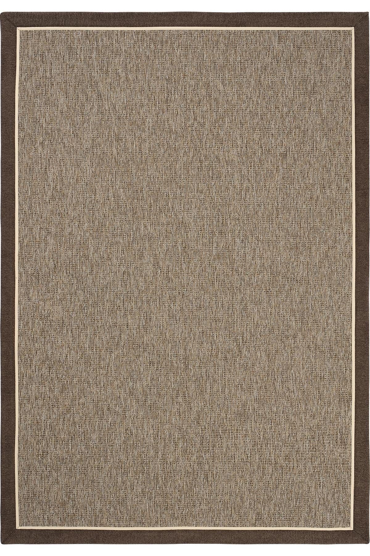 Sisalart Lizbon Keten Napoli Çift Bordür Sisal Halı - Sisal Halı