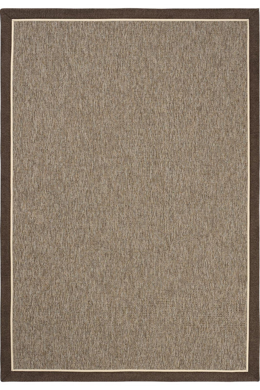 Sisalart Lizbon Keten Napoli Çift Bordür Sisal Halı - Sisal Halı