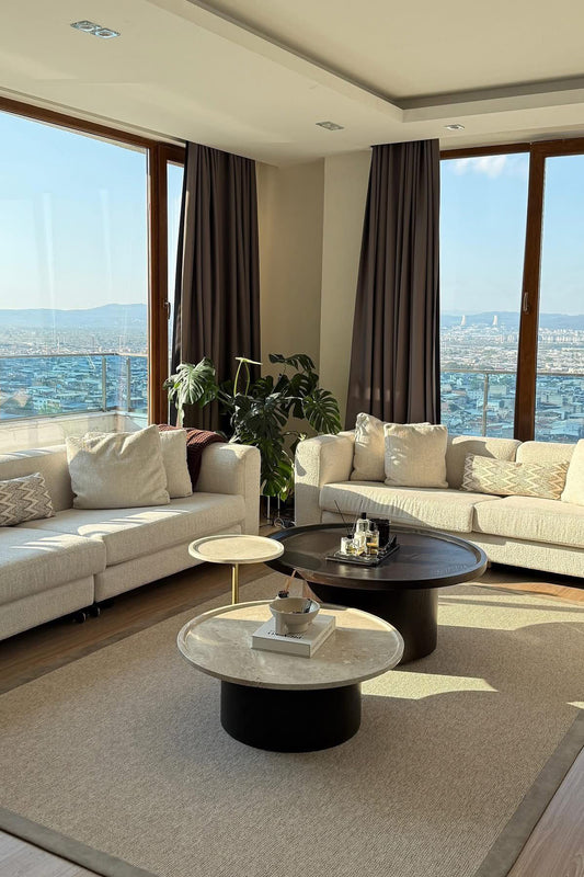 Sisalart Lizbon Keten Monterey Bordür Sisal Halı