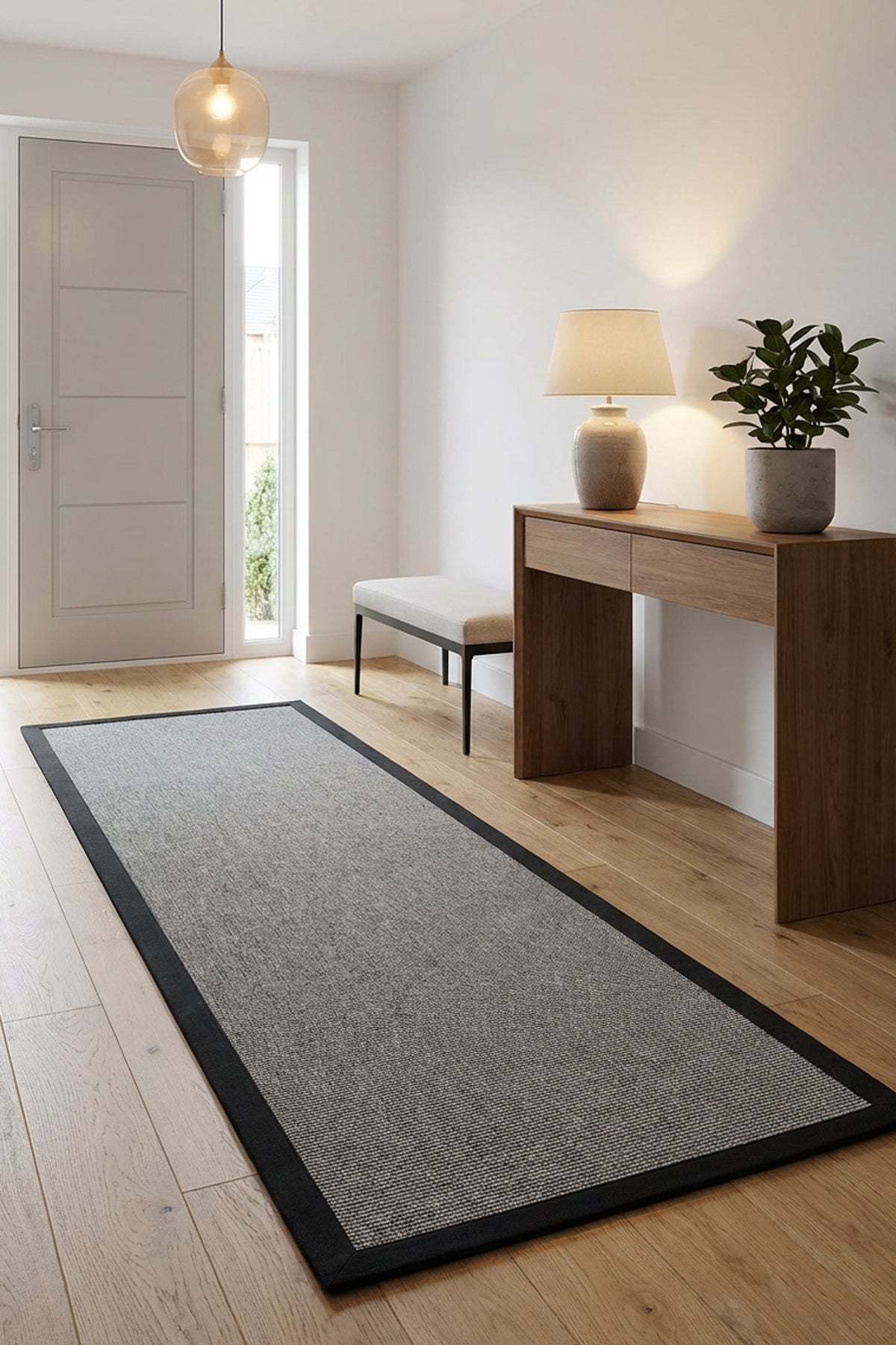 Sisalart Londra Keten Monterey Bordür Sisal Halı - Sisal Halı