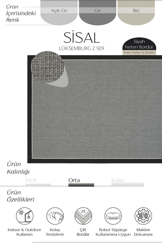 Sisalart Lüksemburg Z - 929 Sisal Halı - Sisal Halı