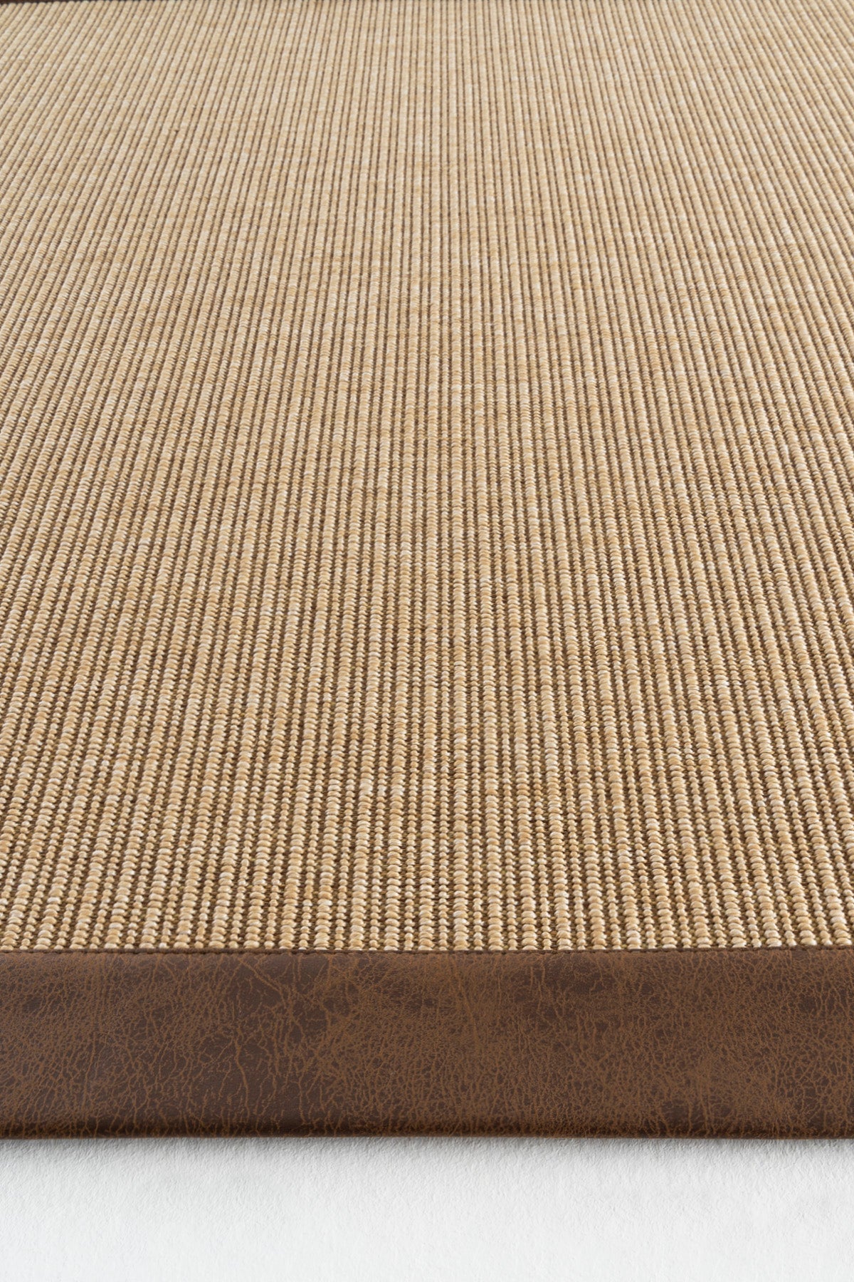 Sisalart Madrid Deri Medusa Bordür Sisal Halı - Sisal Halı