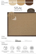 Resmi Galeri görüntüleyiciye yükleyin, Sisalart Madrid Keten Napoli Bordür Sisal Halı - Sisal Halı
