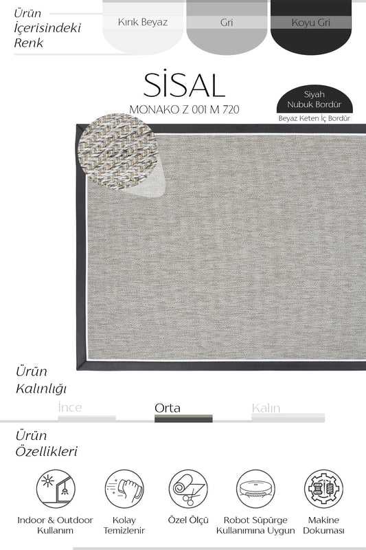 Sisalart Monaco Z - 001 M720 Sisal Halı - Sisal Halı