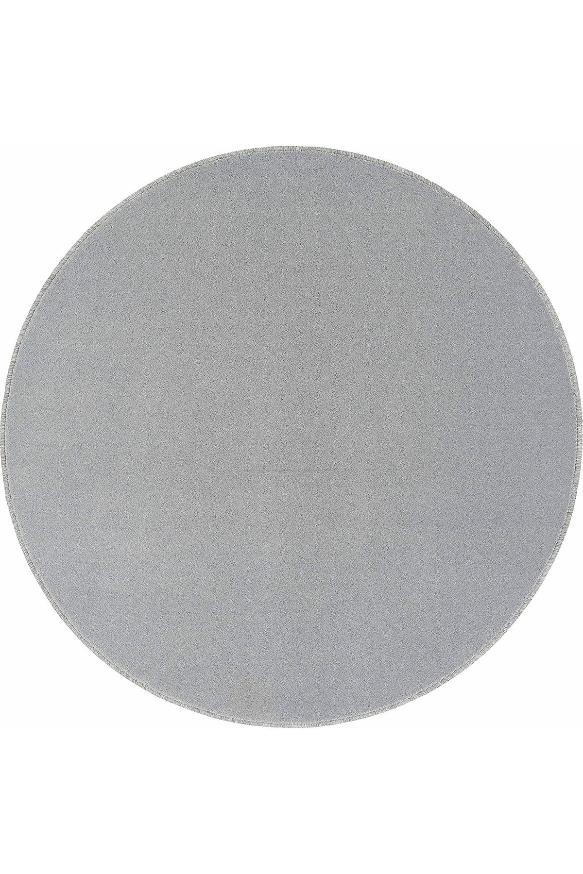 Sisalart Monet 11741 Gri Sade Yuvarlak Halı - Sisal Halı