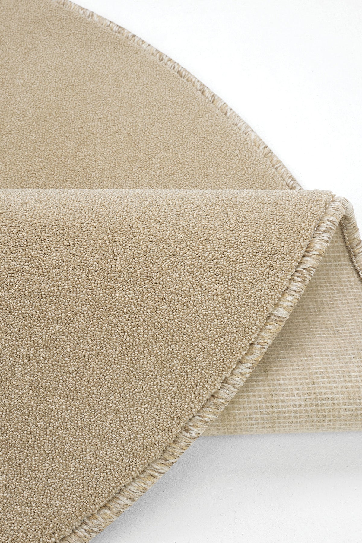 Sisalart Monet 1721 Bej Sade Yuvarlak Halı - Sisal Halı