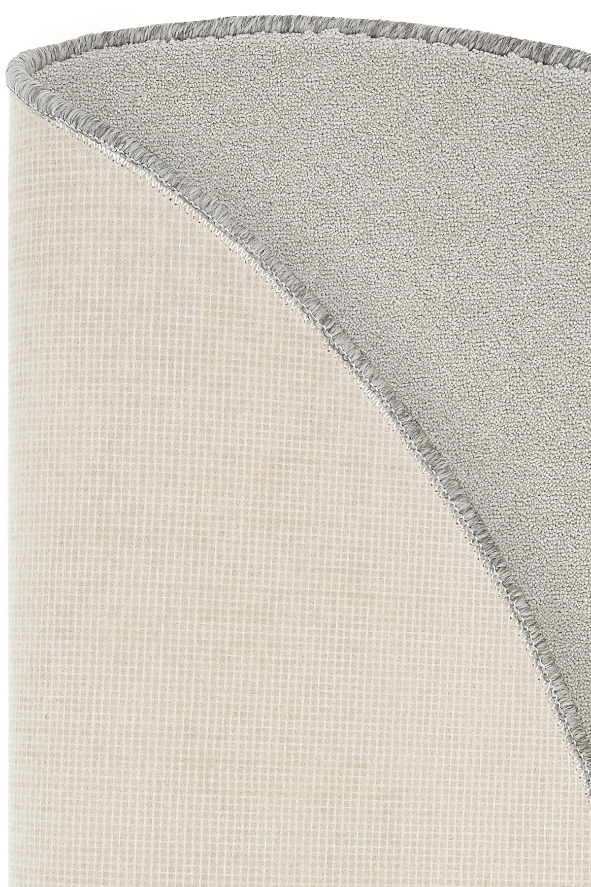 Sisalart Monet 1731 Gri Sade Yuvarlak Halı - Sisal Halı