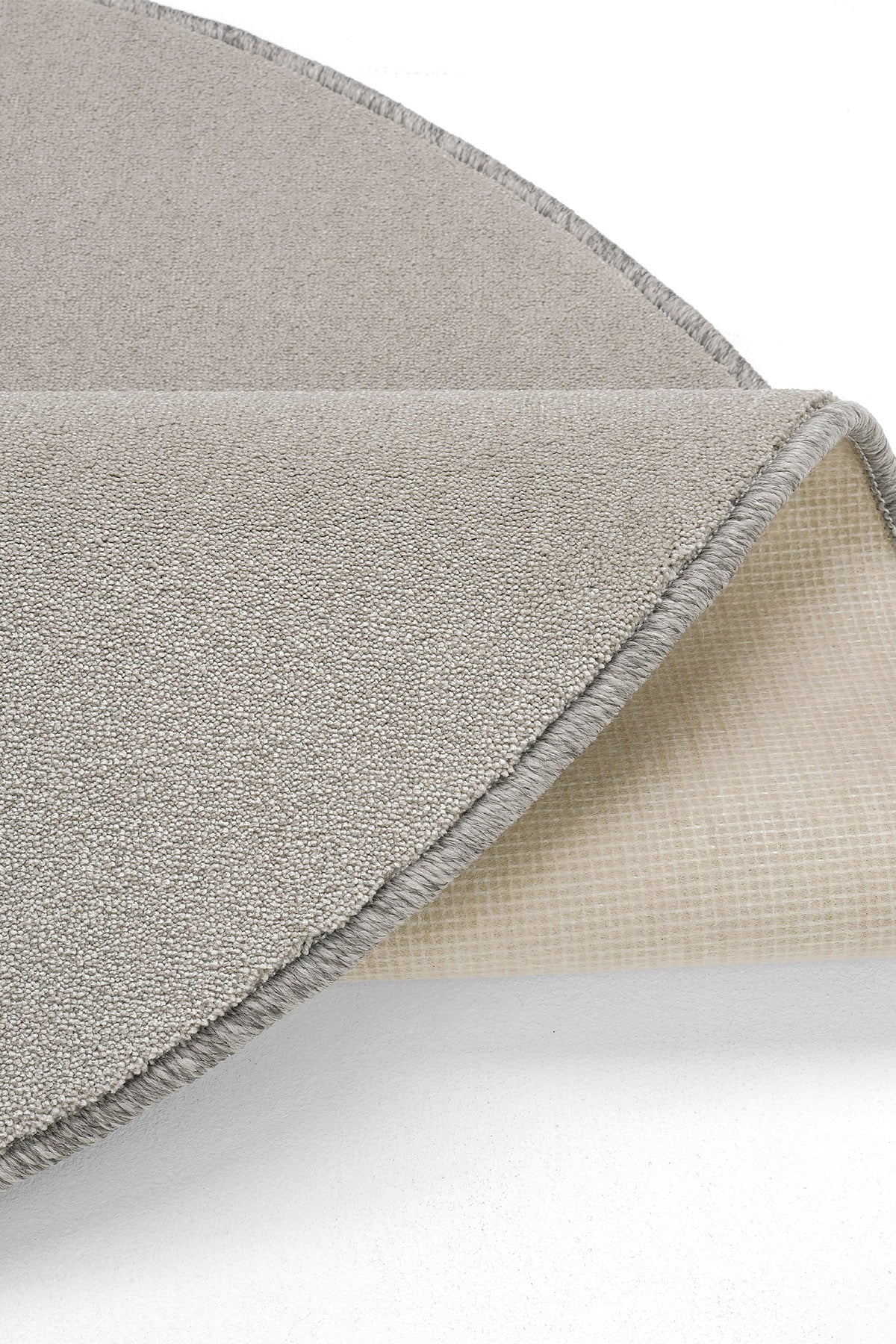 Sisalart Monet 1731 Gri Sade Yuvarlak Halı - Sisal Halı