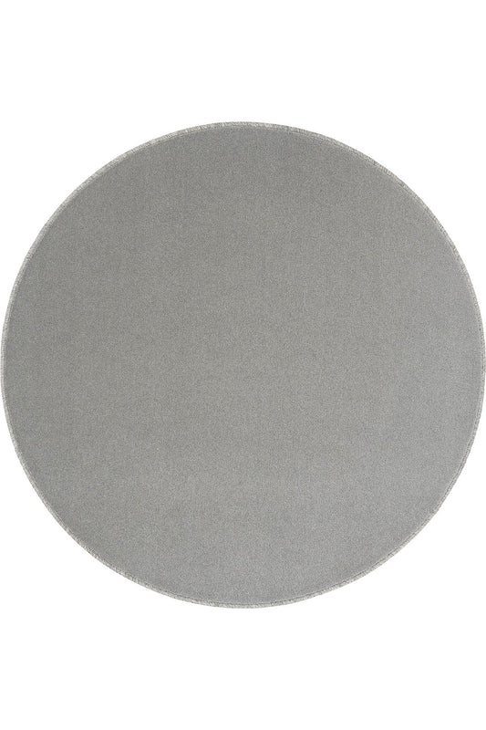 Sisalart Monet 1761 Koyu Gri Sade Yuvarlak Halı - Sisal Halı