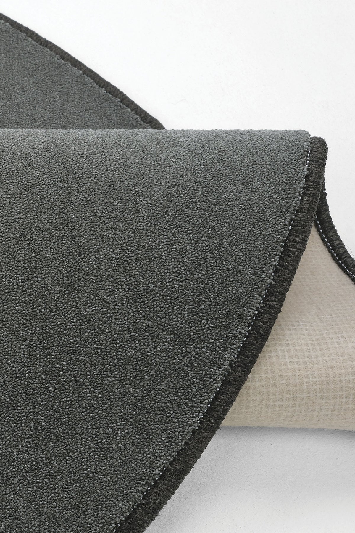 Sisalart Monet 1771 Antrasit Gri Sade Yuvarlak Halı - Sisal Halı