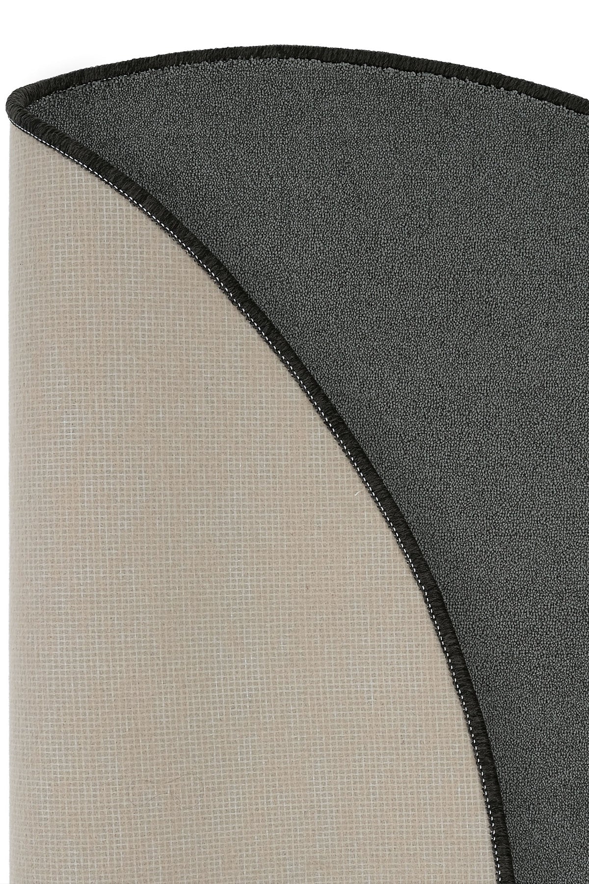 Sisalart Monet 1771 Antrasit Gri Sade Yuvarlak Halı - Sisal Halı