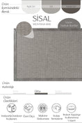 Resmi Galeri görüntüleyiciye yükleyin, Sisalart Montana Deri Medusa Bordür Sisal Halı - Sisal Halı
