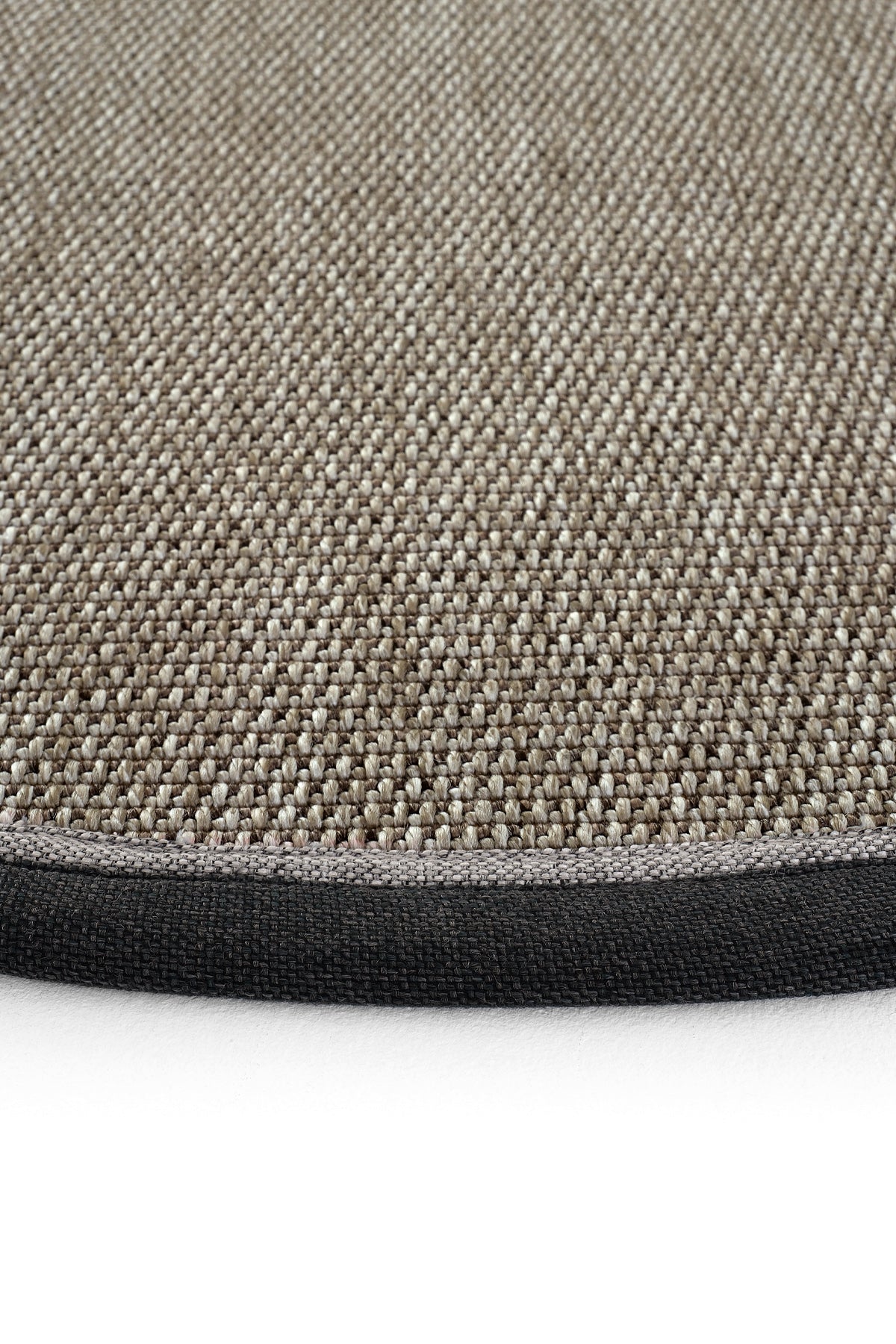 Sisalart Montana Keten Monterey Çift Bordür Yuvarlak Sisal Halı - Sisal Halı