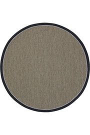 Sisalart Montana Keten Monterey Çift Bordür Yuvarlak Sisal Halı - Sisal Halı