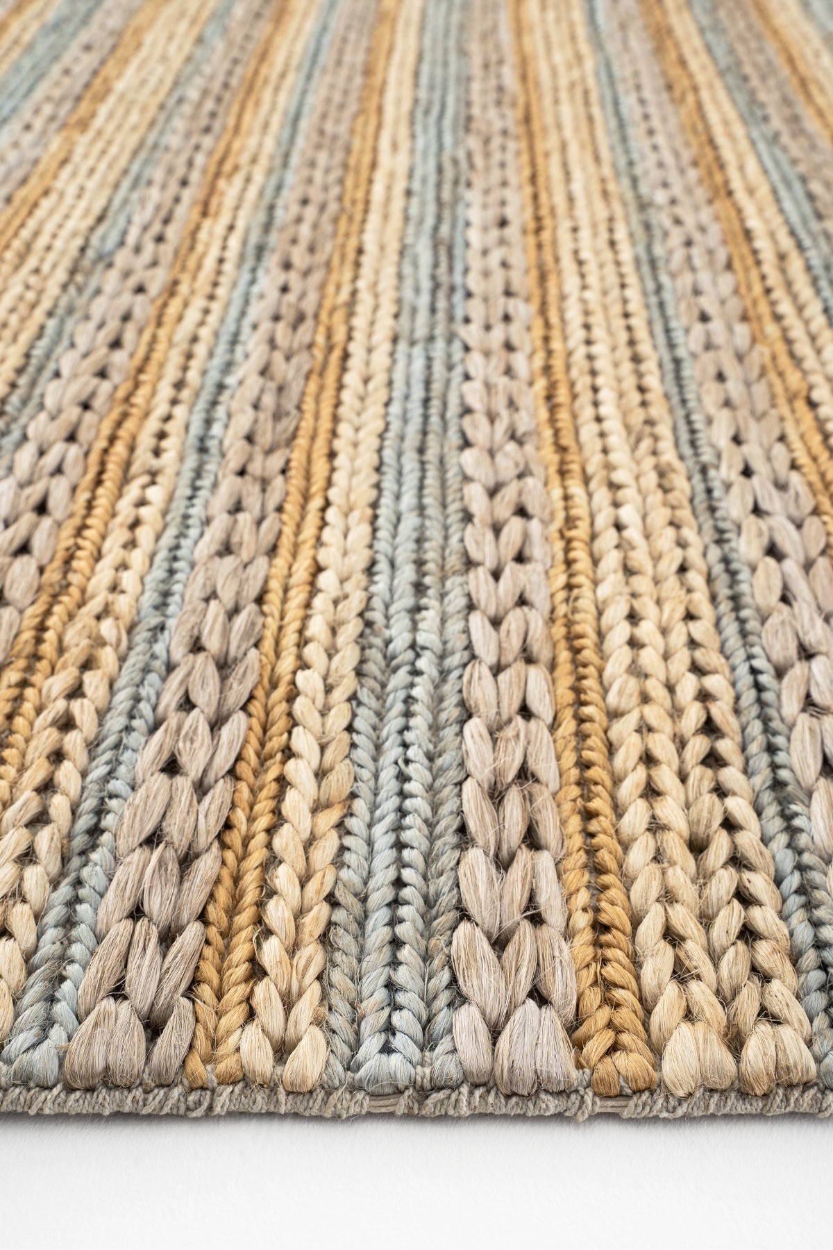 Sisalart Naturals 1103 Gri Multi Doğal Jüt Örgü Halı - Sisal Halı