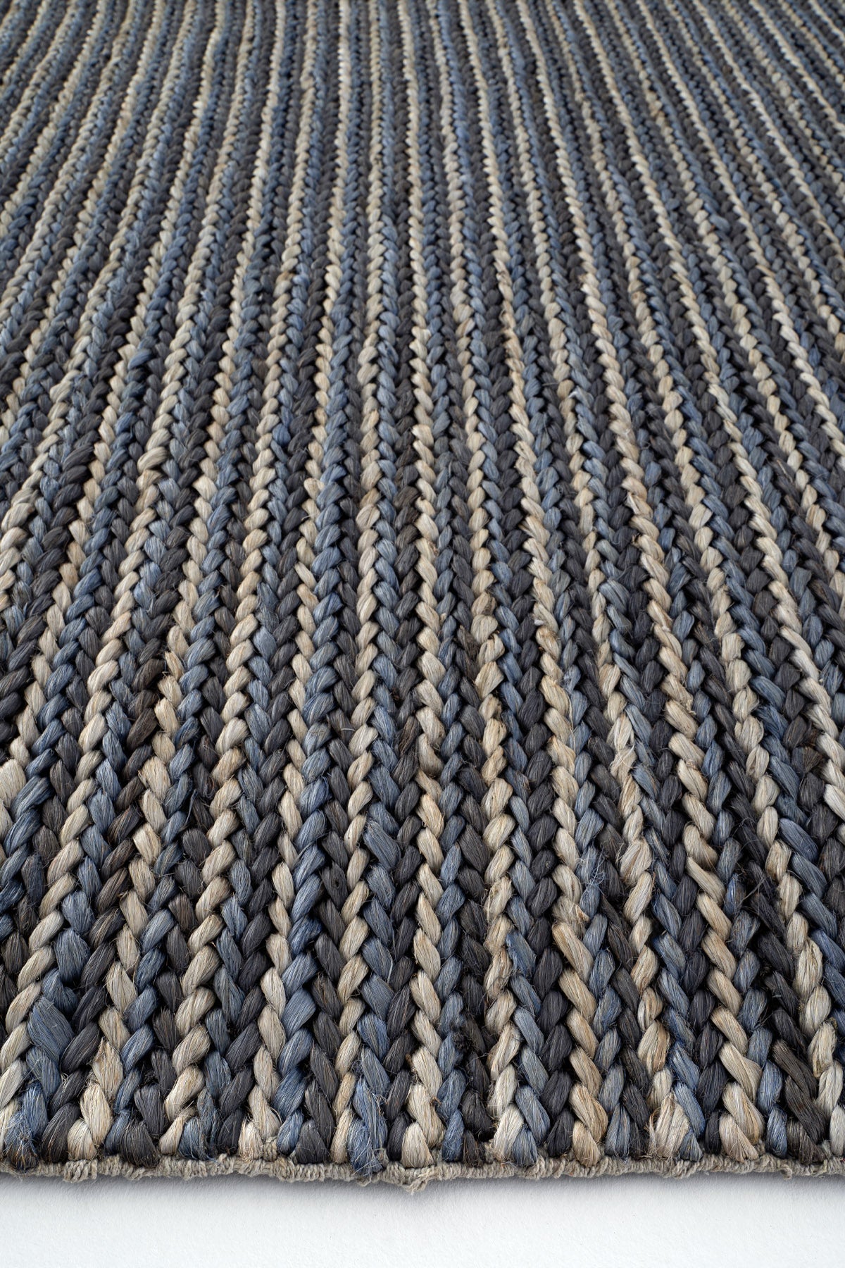 Sisalart Naturals C - 1512 Navy Multi Doğal Jüt Örgü Halı - Sisal Halı