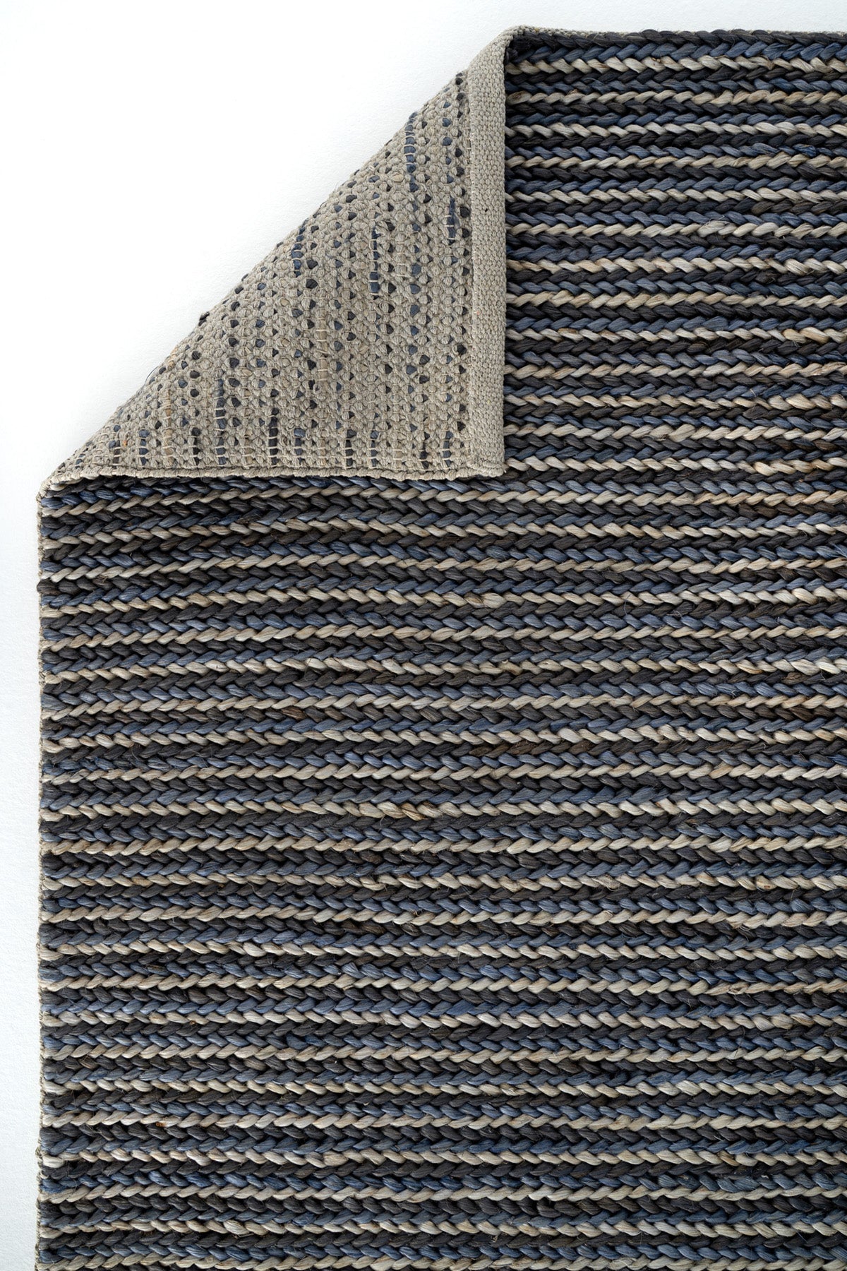 Sisalart Naturals C - 1512 Navy Multi Doğal Jüt Örgü Halı - Sisal Halı