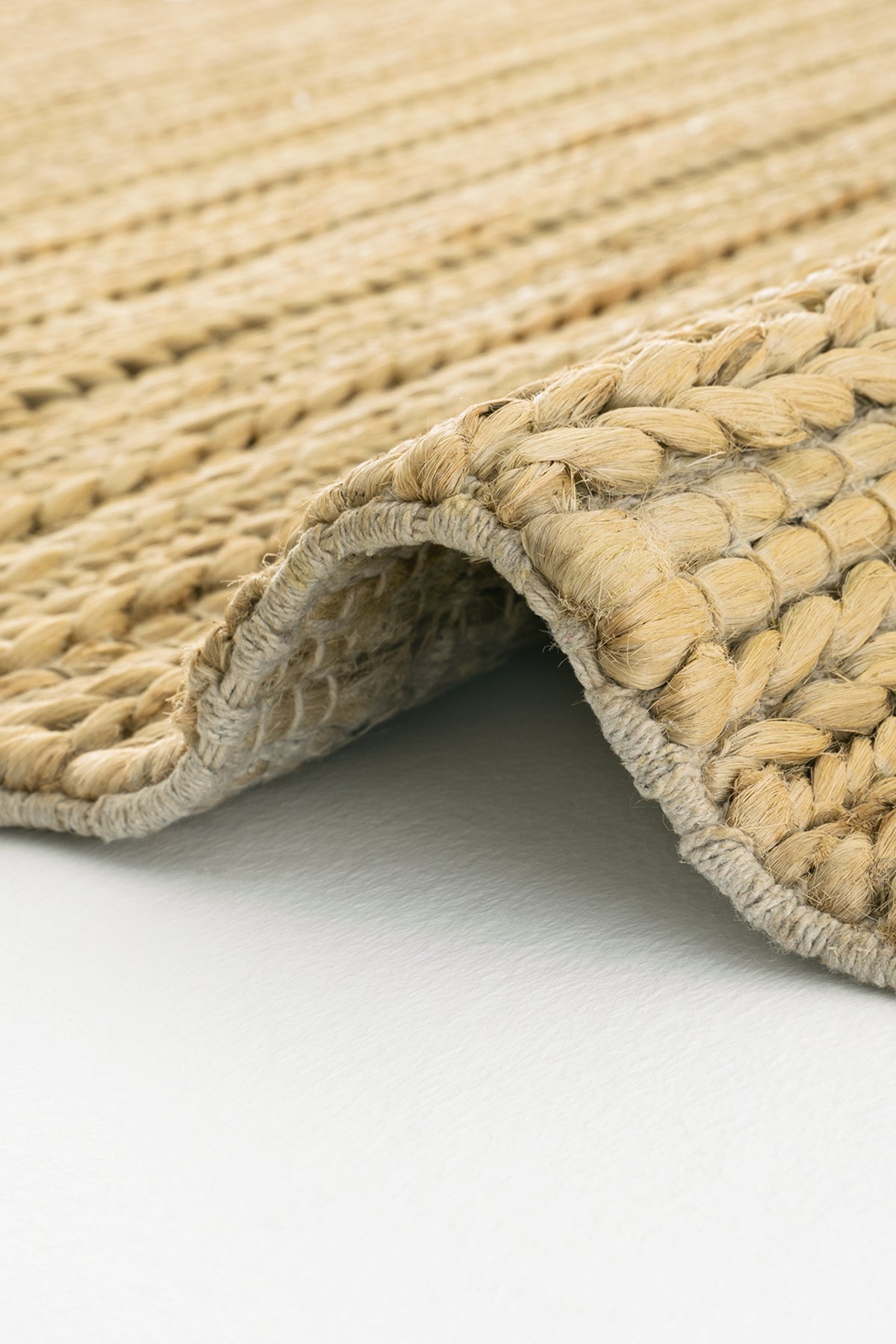 Sisalart Naturals Triple Krem Doğal Jüt Örgü Halı - Sisal Halı