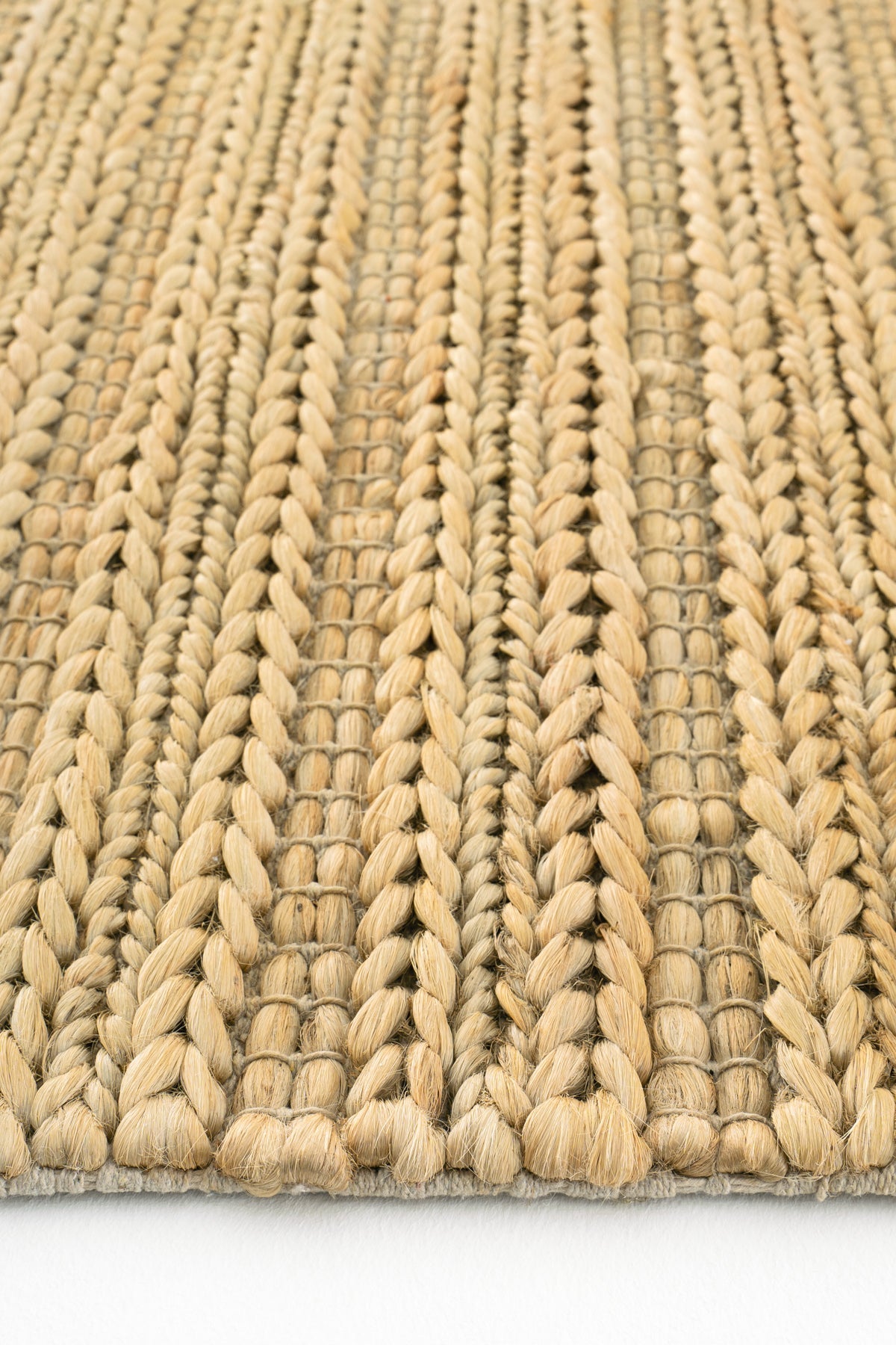 Sisalart Naturals Triple Krem Doğal Jüt Örgü Halı - Sisal Halı