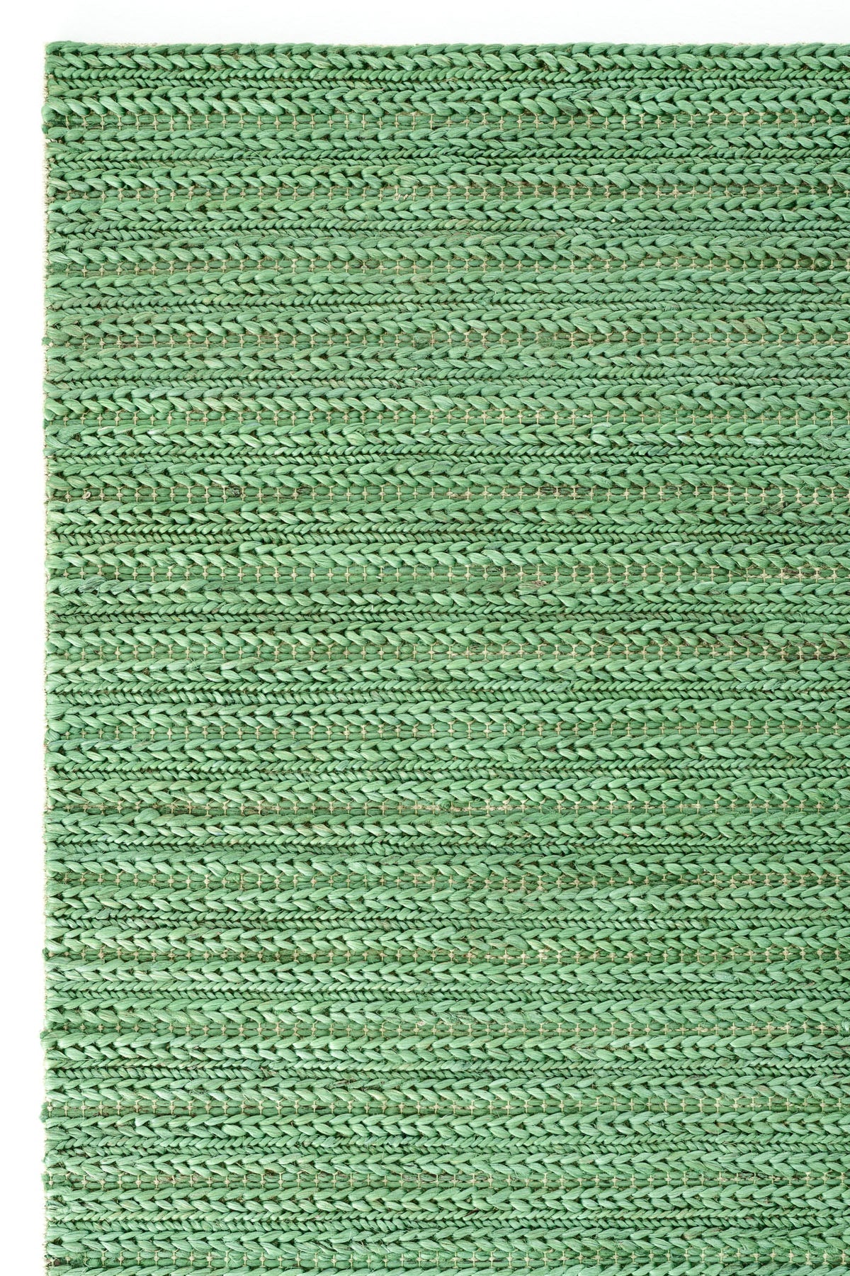 Sisalart Naturals Triple Yeşil Doğal Jüt Örgü Halı - Sisal Halı