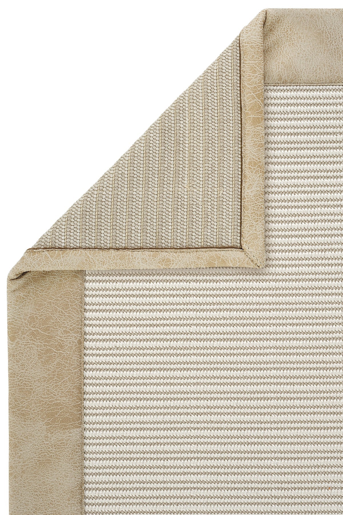 Sisalart Oslo Deri Medusa Bordür Sisal Halı - Sisal Halı