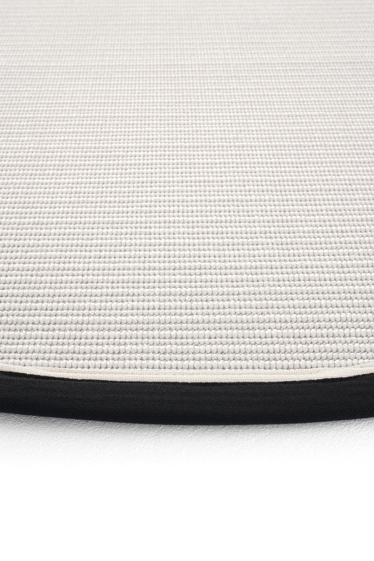 Sisalart Oslo Keten Monterey Çift Bordür Yuvarlak Sisal Halı - Sisal Halı